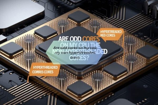 Are odd cores on my cpu my non hyperthreaded cores