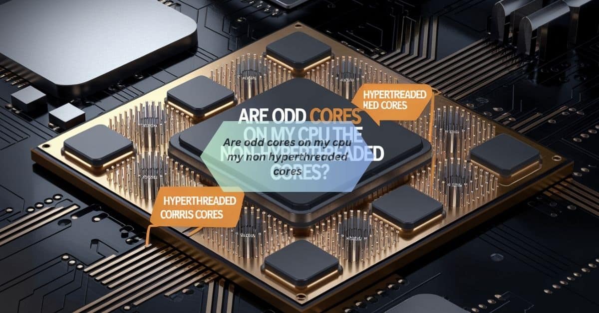 Are odd cores on my cpu my non hyperthreaded cores