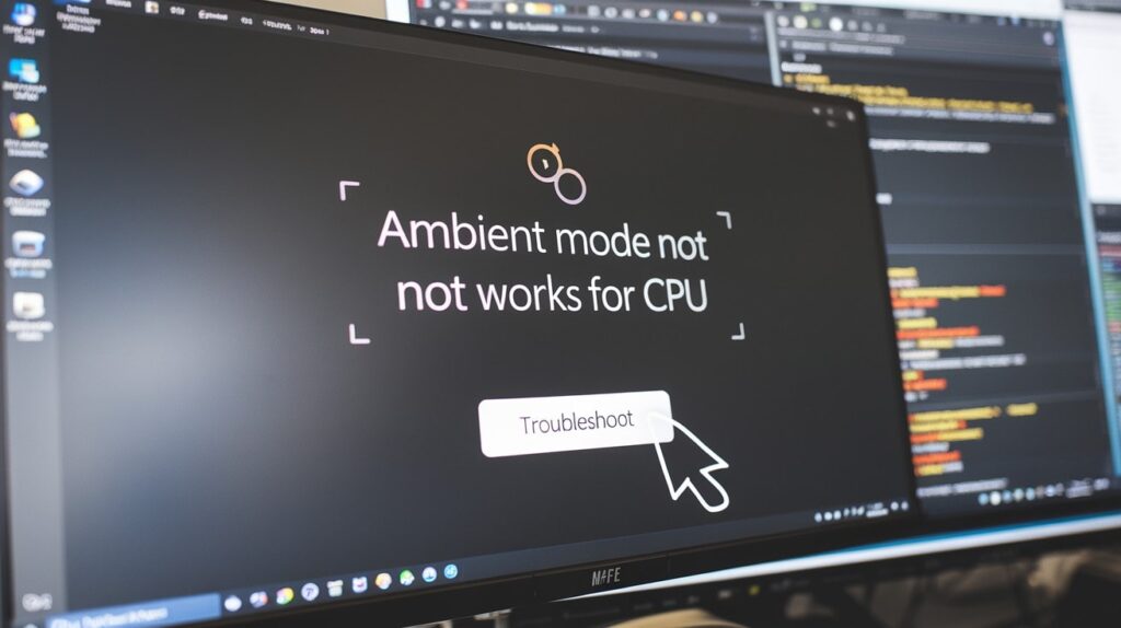 How To Troubleshoot Ambient Mode Not Works For Cpu Issue Effectively?