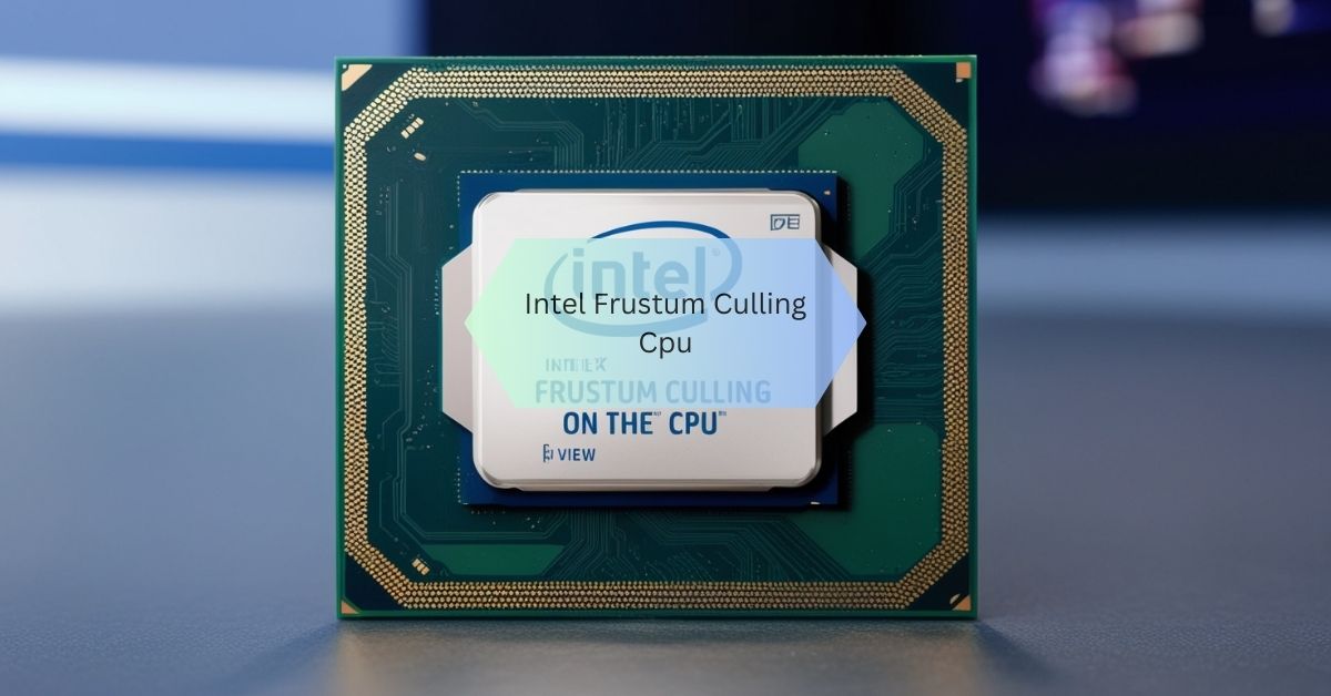 Intel Frustum Culling Cpu