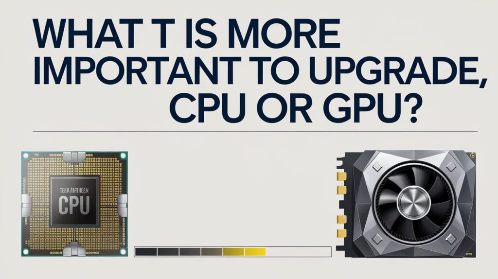 What Is More Important To Upgrade, Cpu Or Gpu? 