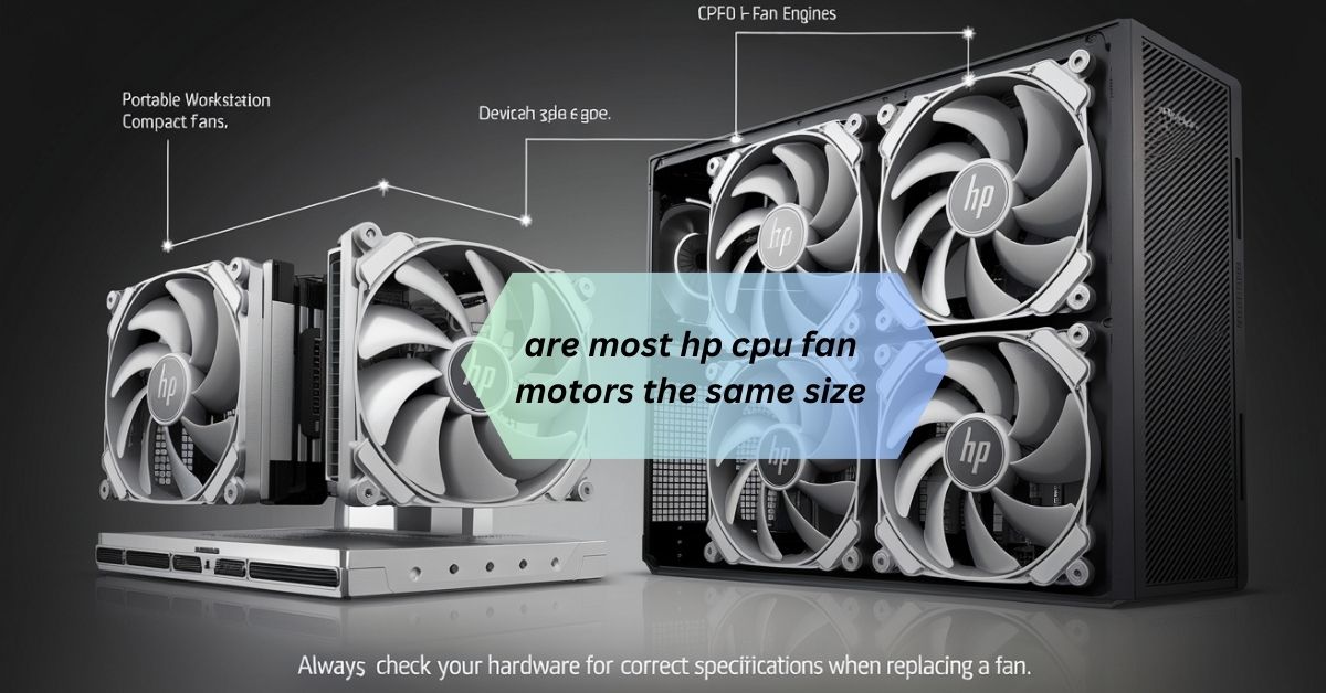 are most hp cpu fan motors the same size – Quick detail! - CPUVibes