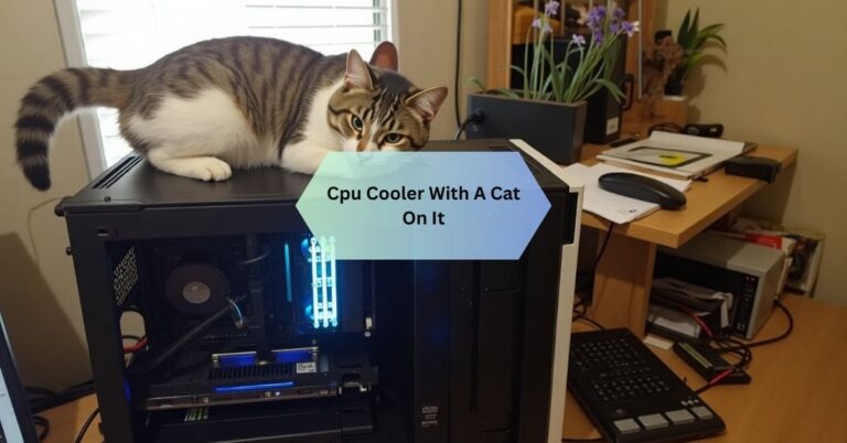 Cpu Cooler With A Cat On It