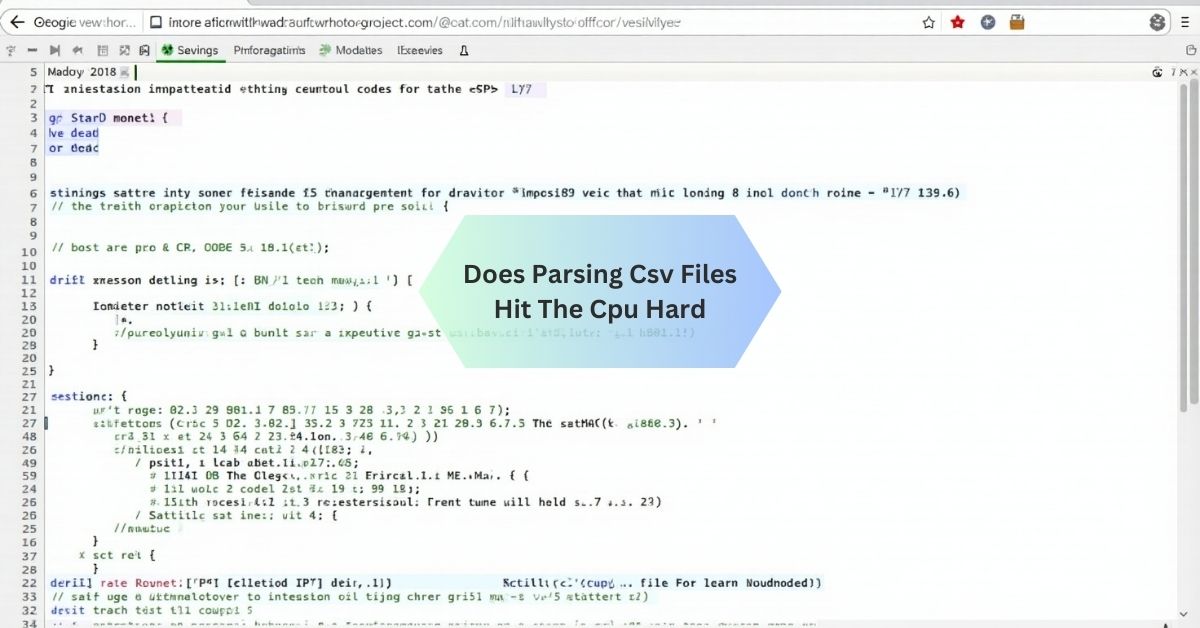 Does Parsing Csv Files Hit The Cpu Hard