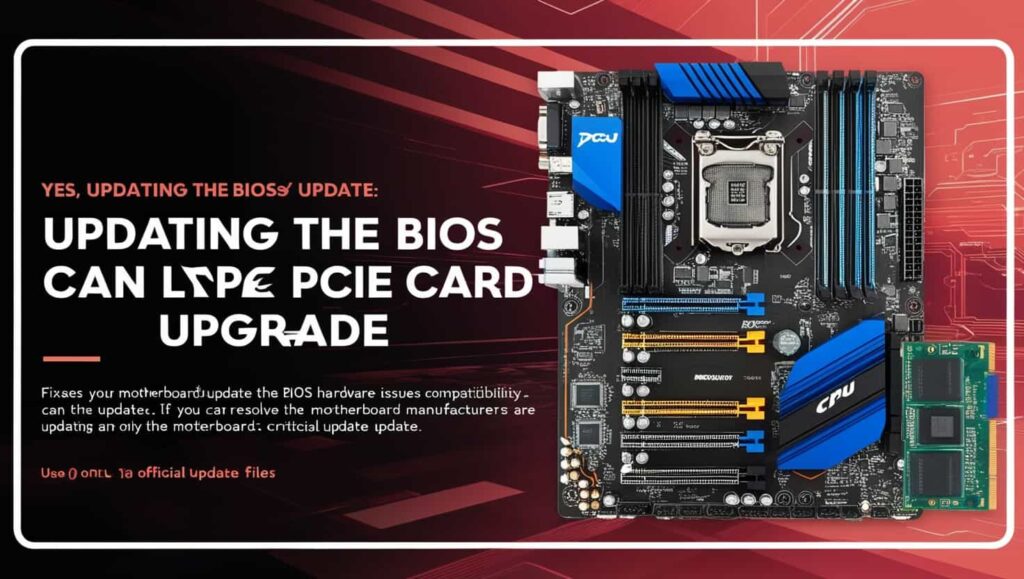 Does Updating The Bios Resolve Pcie Card Issues After A Cpu Upgrade?