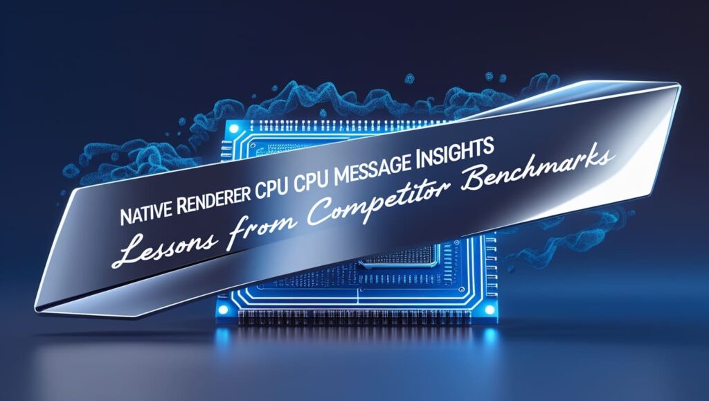 Native Renderer CPU Message Insights Lessons from Competitor Benchmarks!